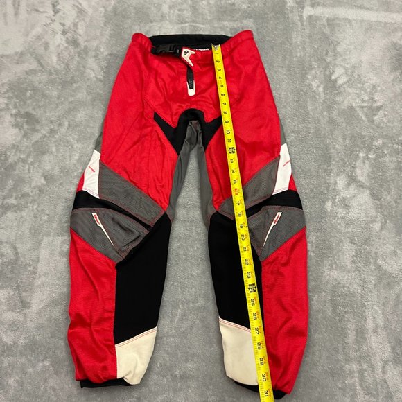 Thor Pants Mens Sz 28 MX Phase 2007 Series Red Gray Riding Motocross Racing - Picture 3 of 11